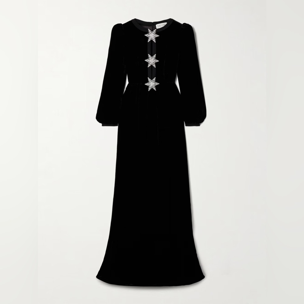 Saloni Camille Gown Maxi Dress Size 2/4